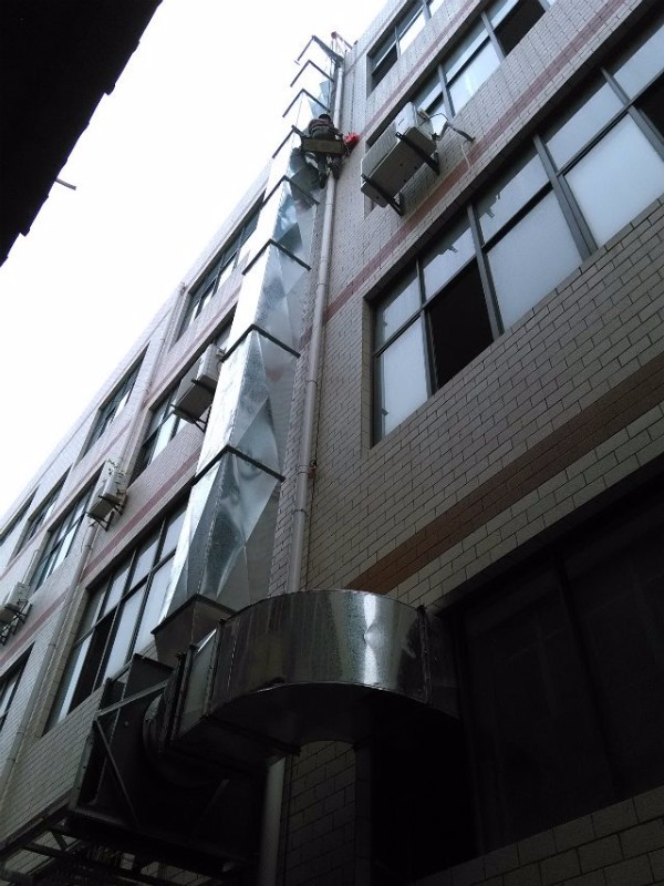厦门排油烟设备,白铁风管,不锈钢排烟罩,通风管道定制安装清洗
