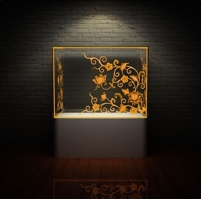 激光内雕玻璃 发光网红店玻璃