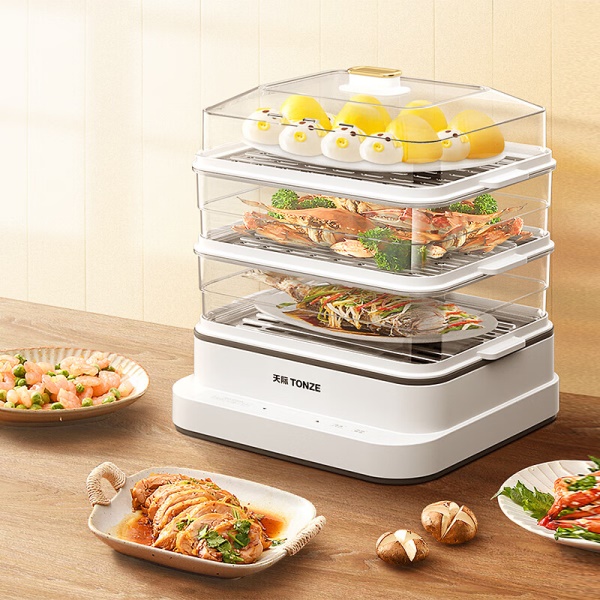 天际电蒸锅 蒸蛋器 蒸锅家用 电蒸笼 多功能可定...