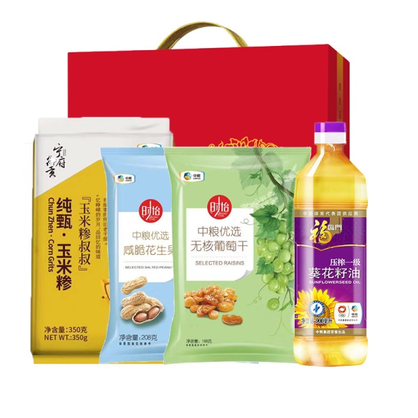 中粮米面油套装合家欢干果粮油礼盒B1组合年货大礼包团购